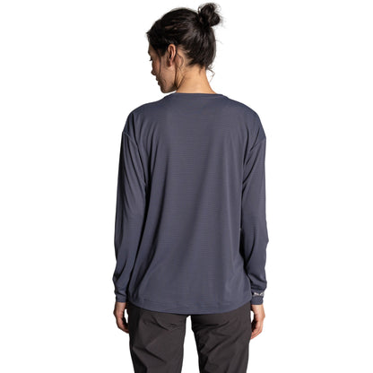 Anthracite - Back - Craghoppers Womens-Ladies Nosilife Long-Sleeved T-Shirt