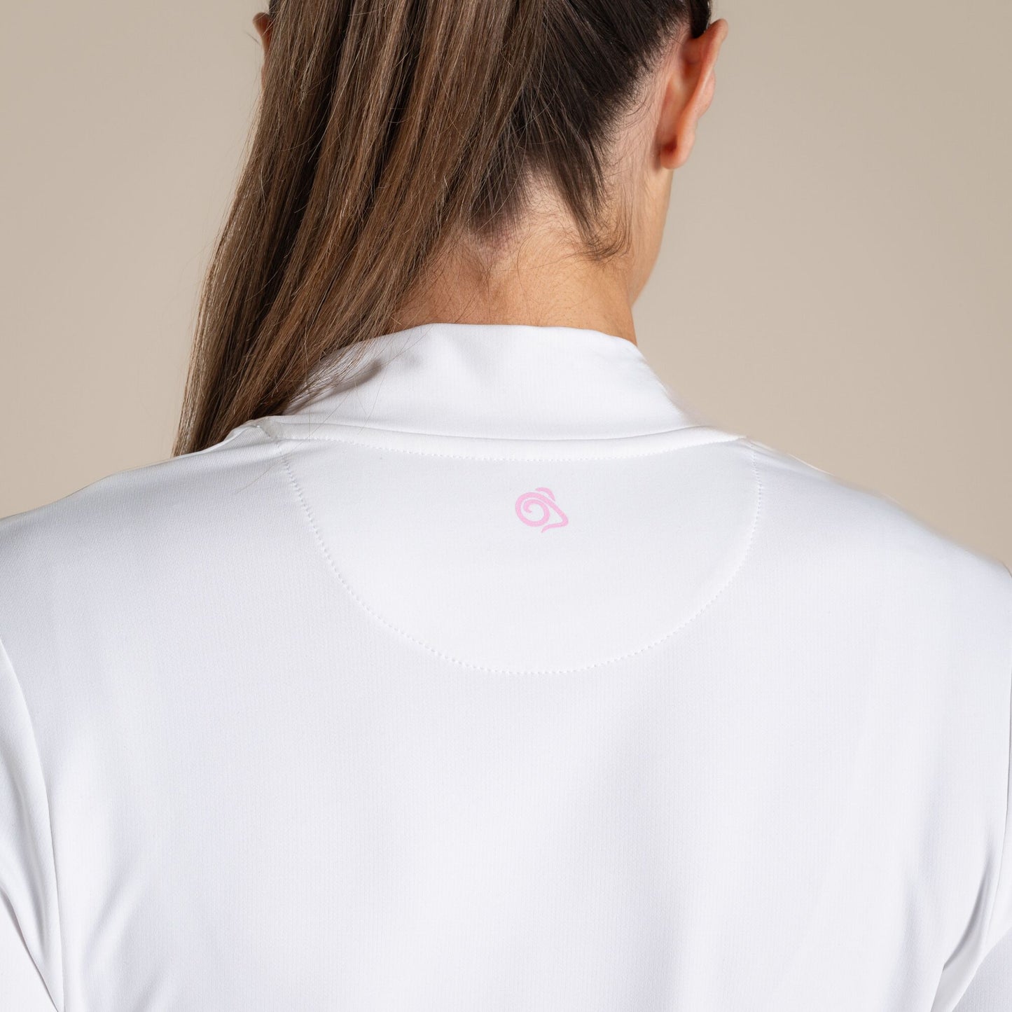 White - Pack Shot - Craghoppers Womens-Ladies Nosilife Long-Sleeved T-Shirt