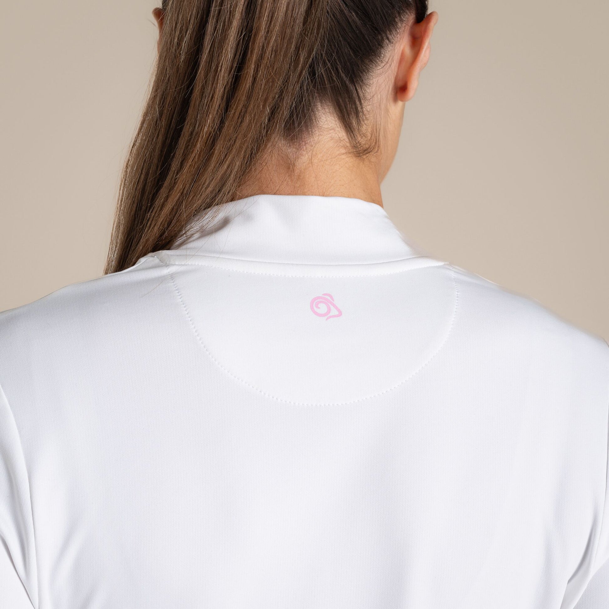 White - Pack Shot - Craghoppers Womens-Ladies Nosilife Long-Sleeved T-Shirt