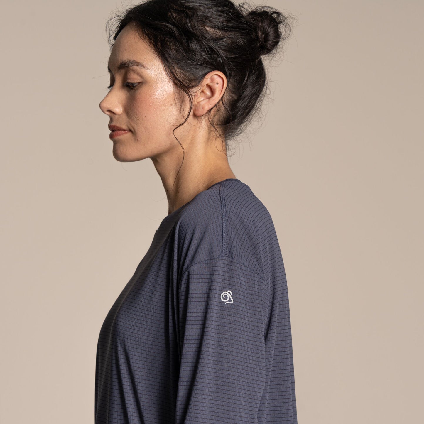 Anthracite - Lifestyle - Craghoppers Womens-Ladies Nosilife Long-Sleeved T-Shirt