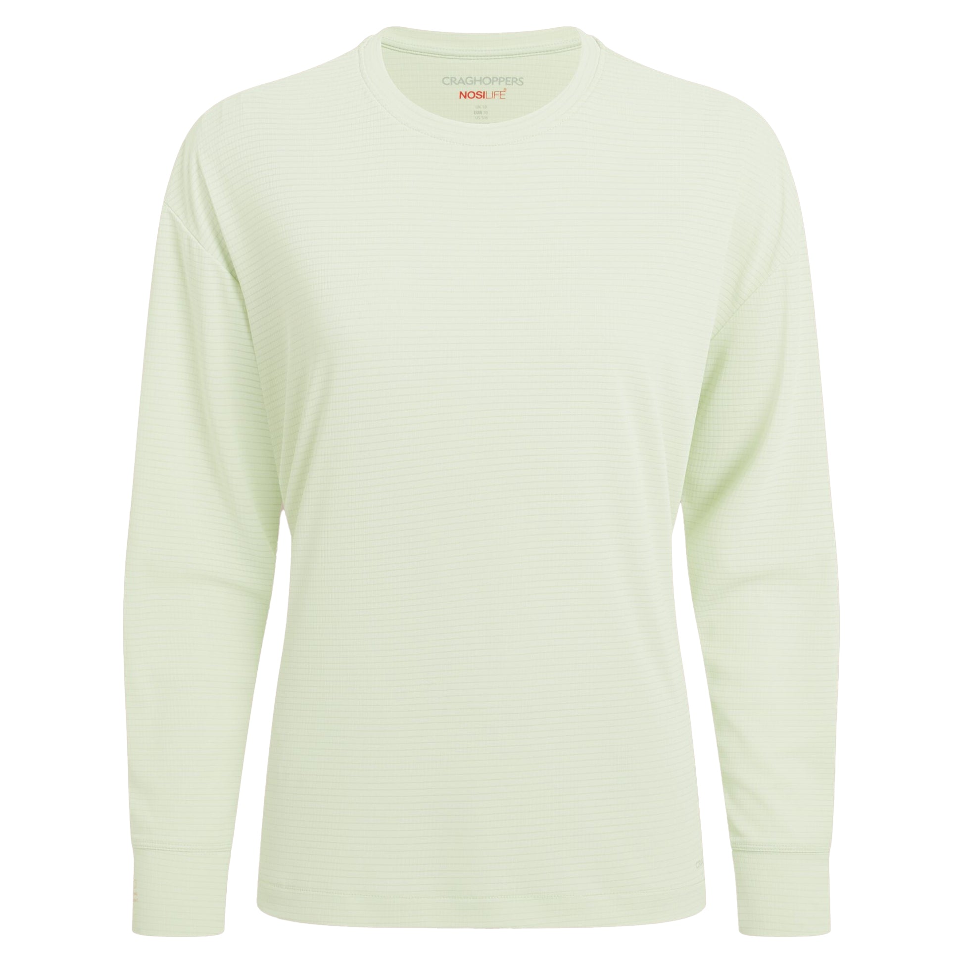 Pear Drop - Front - Craghoppers Womens-Ladies Nosilife Long-Sleeved T-Shirt