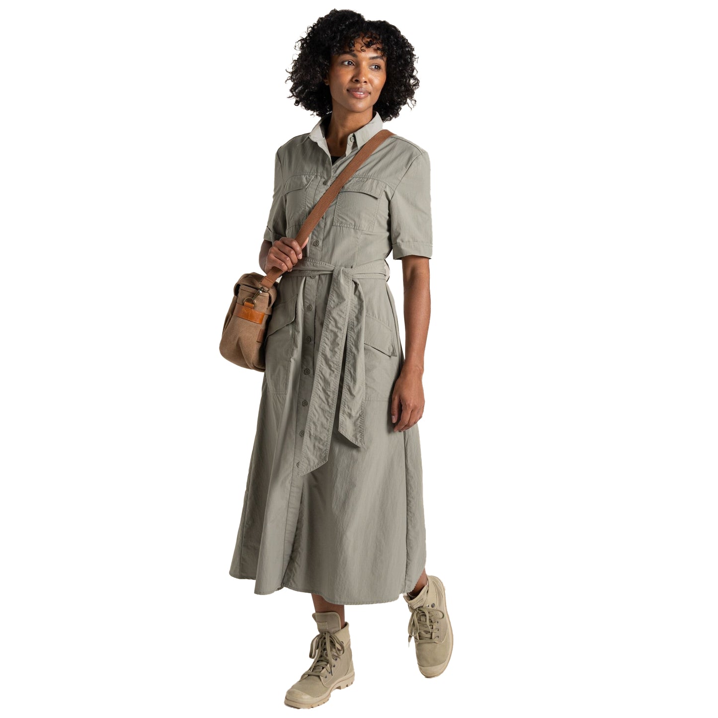 Vert - Side - Craghoppers Womens-Ladies Carina Adventure Nosilife Dress
