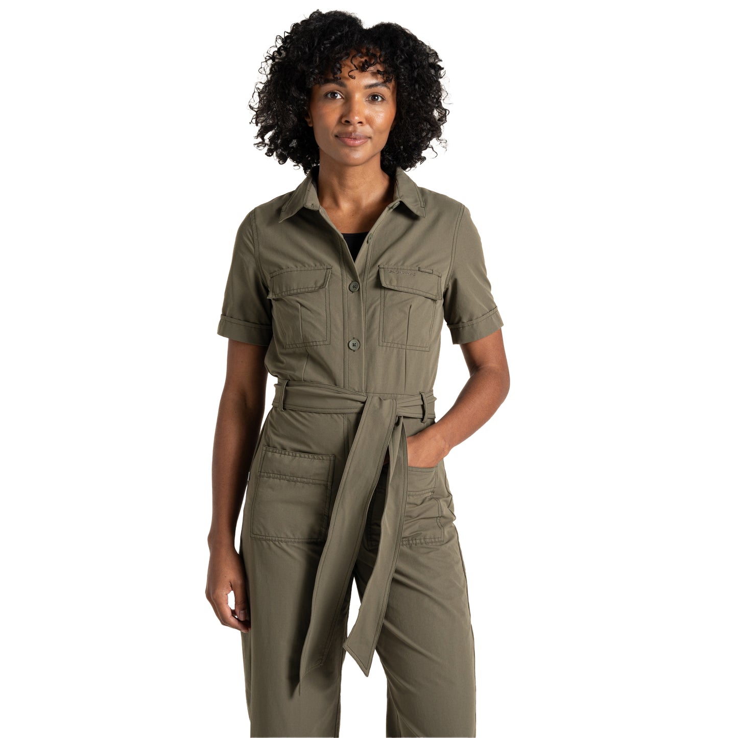 Wild Olive - Side - Craghoppers Womens-Ladies Jumpsuit