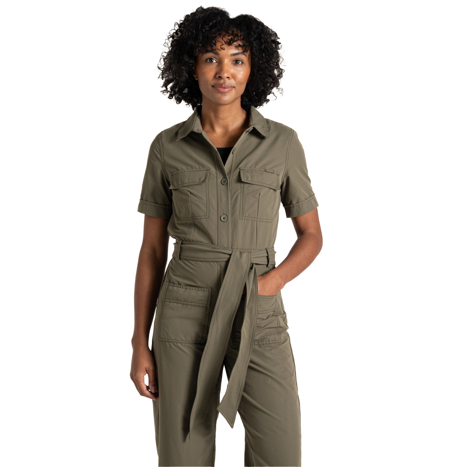 Wild Olive - Side - Craghoppers Womens-Ladies Jumpsuit
