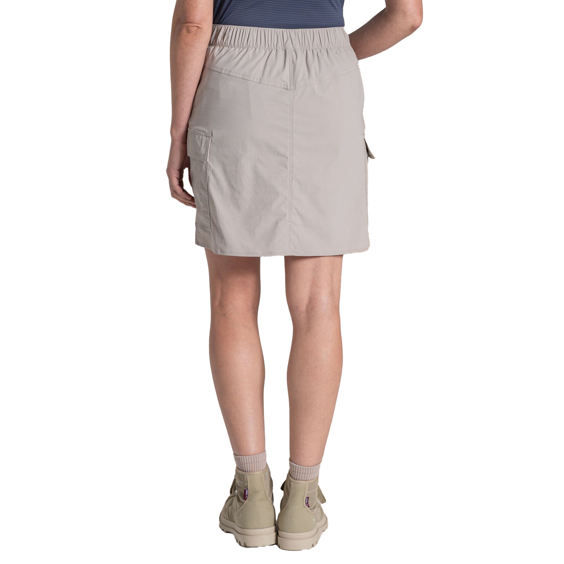 Soft Mushroom - Back - Craghoppers Womens-Ladies NosiLife Pro Cargo Skirt