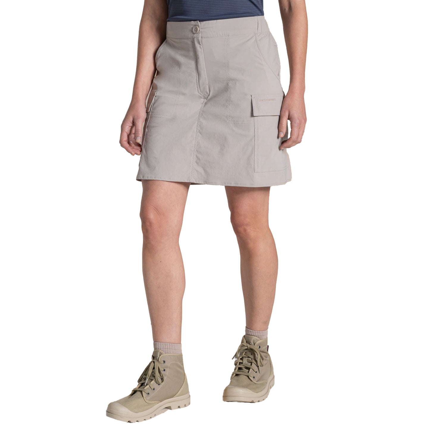 Soft Mushroom - Side - Craghoppers Womens-Ladies NosiLife Pro Cargo Skirt