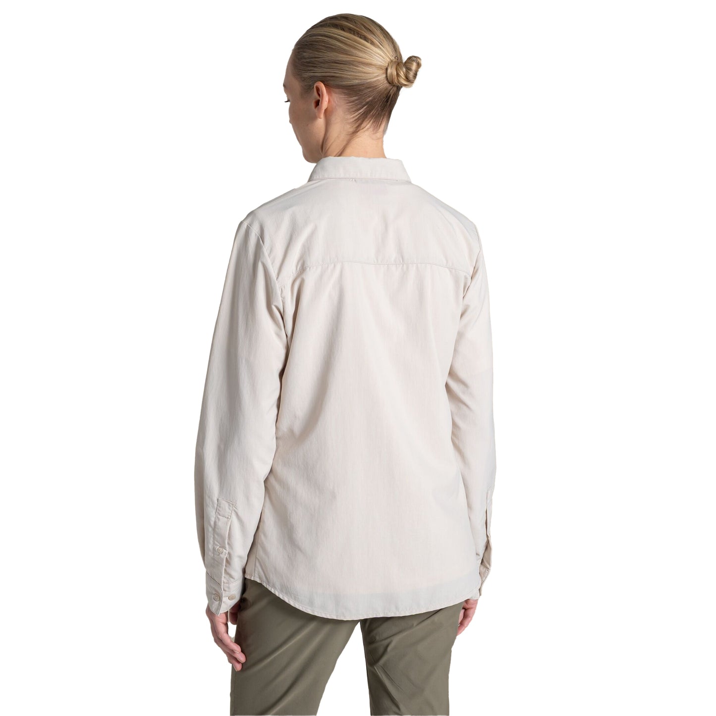 Oyster - Back - Craghoppers Womens-Ladies Loukkos Nosilife Long-Sleeved Shirt