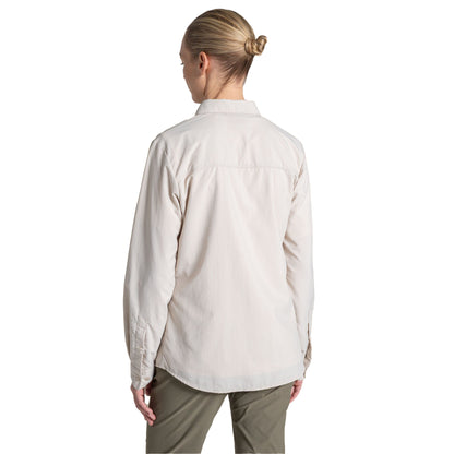Oyster - Back - Craghoppers Womens-Ladies Loukkos Nosilife Long-Sleeved Shirt