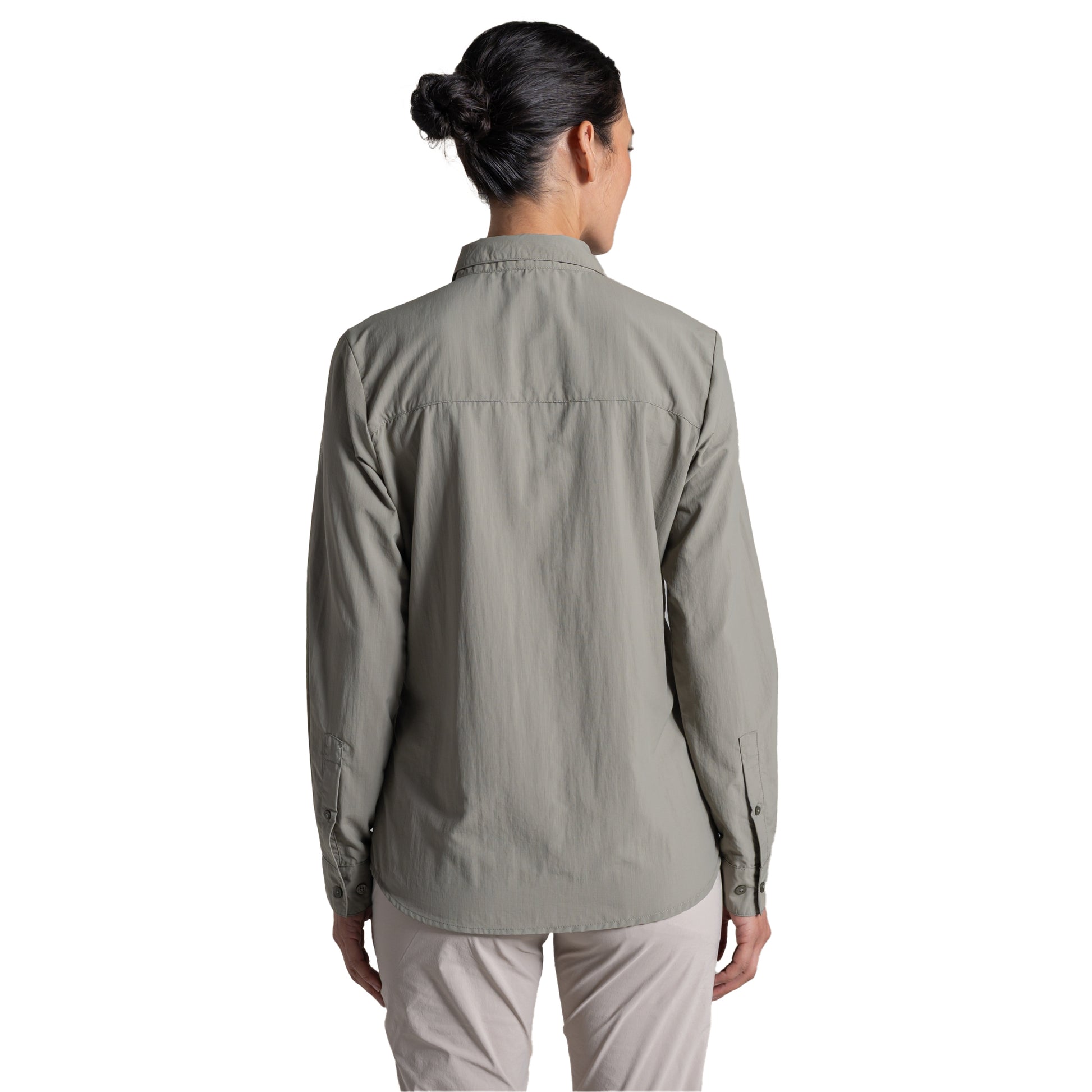 Vert - Back - Craghoppers Womens-Ladies Loukkos Nosilife Long-Sleeved Shirt