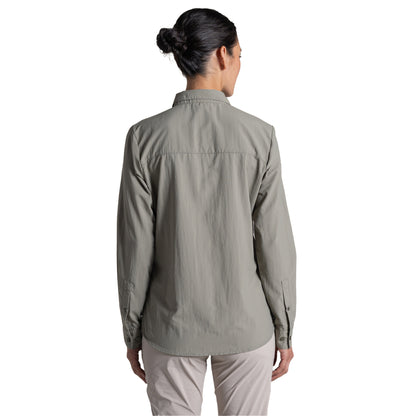 Vert - Back - Craghoppers Womens-Ladies Loukkos Nosilife Long-Sleeved Shirt