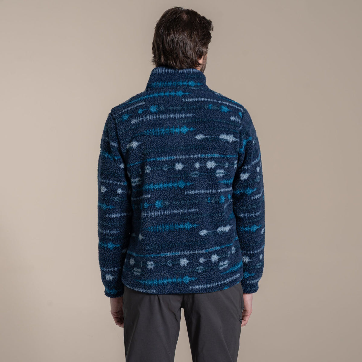Blue Navy - Back - Craghoppers Mens National Trust Rawthey Fleece Top