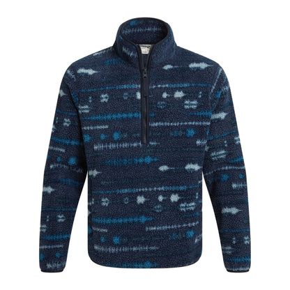 Blue Navy - Front - Craghoppers Mens National Trust Rawthey Fleece Top