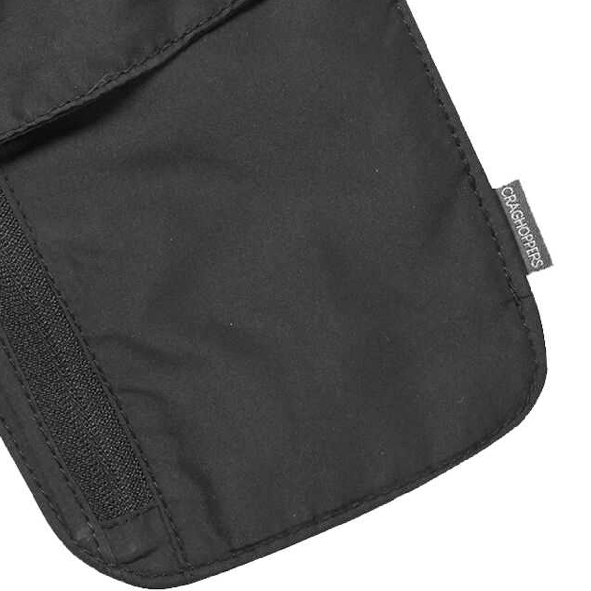 Black - Back - Craghoppers Recycled Polyester Neck Pouch