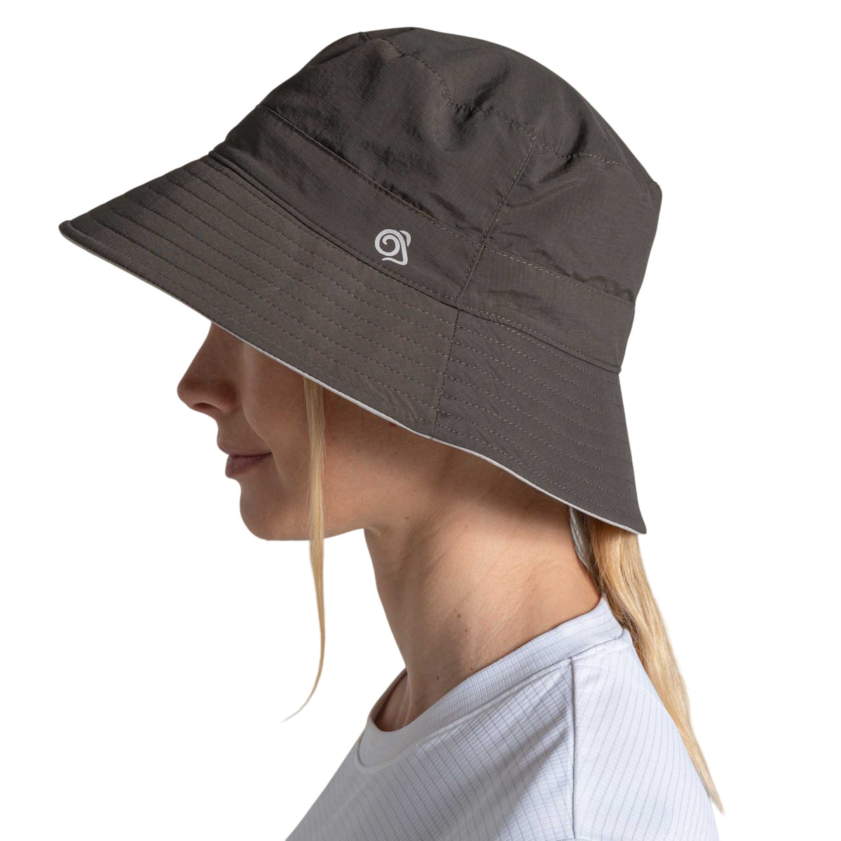 Woodland Green-Parchment - Pack Shot - Craghoppers III Nosilife Bucket Hat