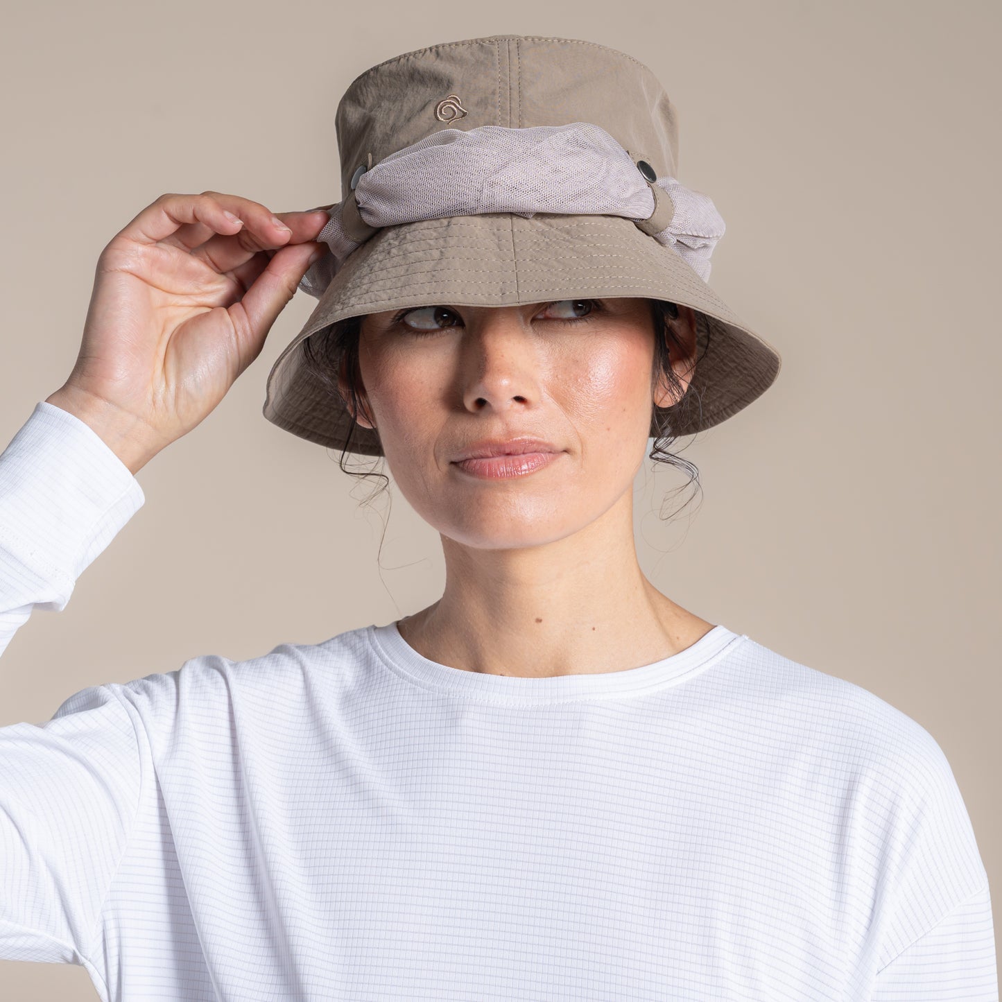 Pebble - Pack Shot - Craghoppers Jungle Nosilife Bucket Hat