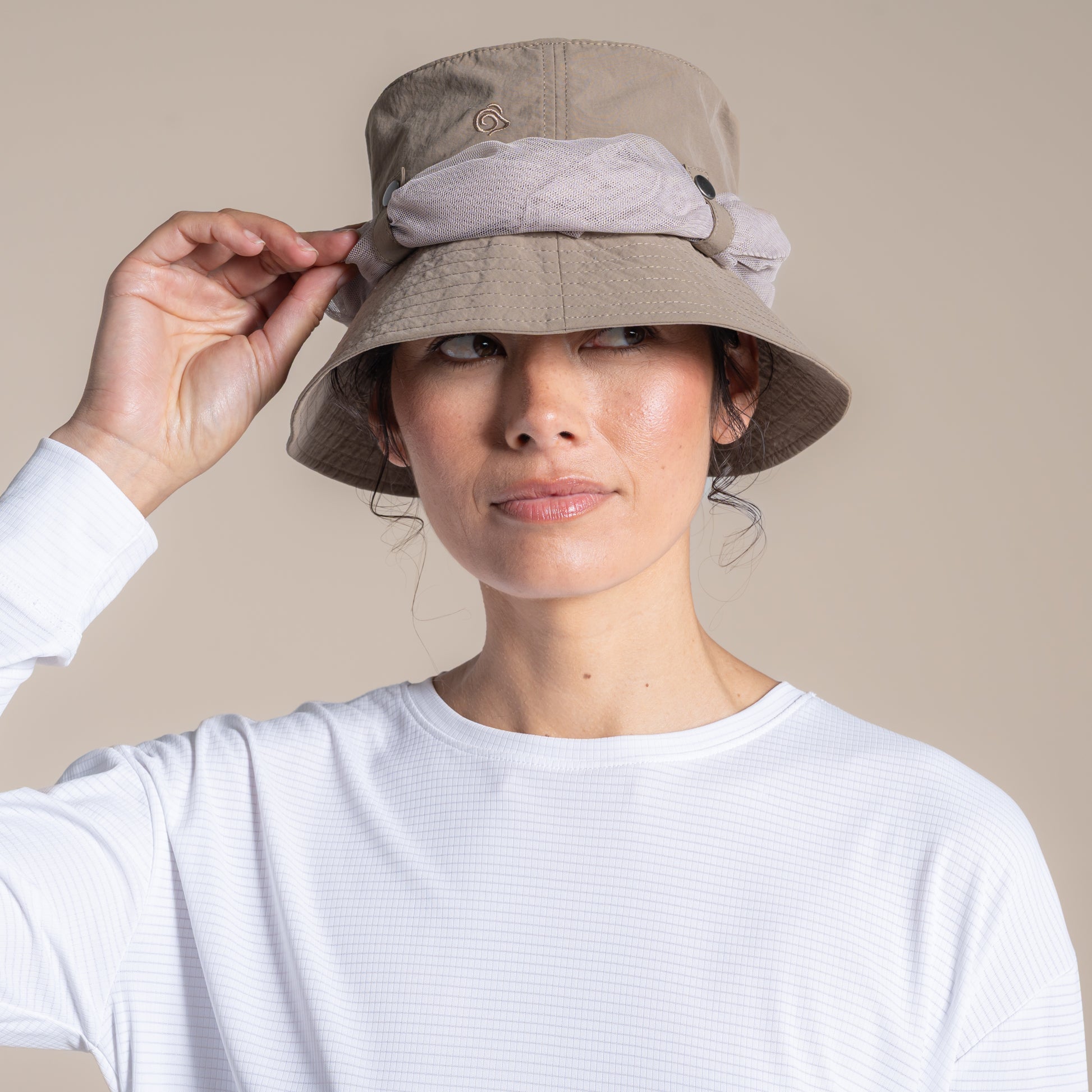 Pebble - Pack Shot - Craghoppers Jungle Nosilife Bucket Hat