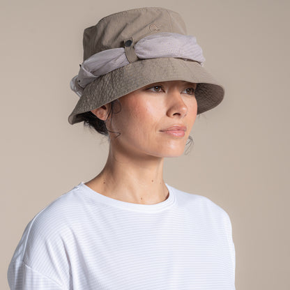 Pebble - Close up - Craghoppers Jungle Nosilife Bucket Hat