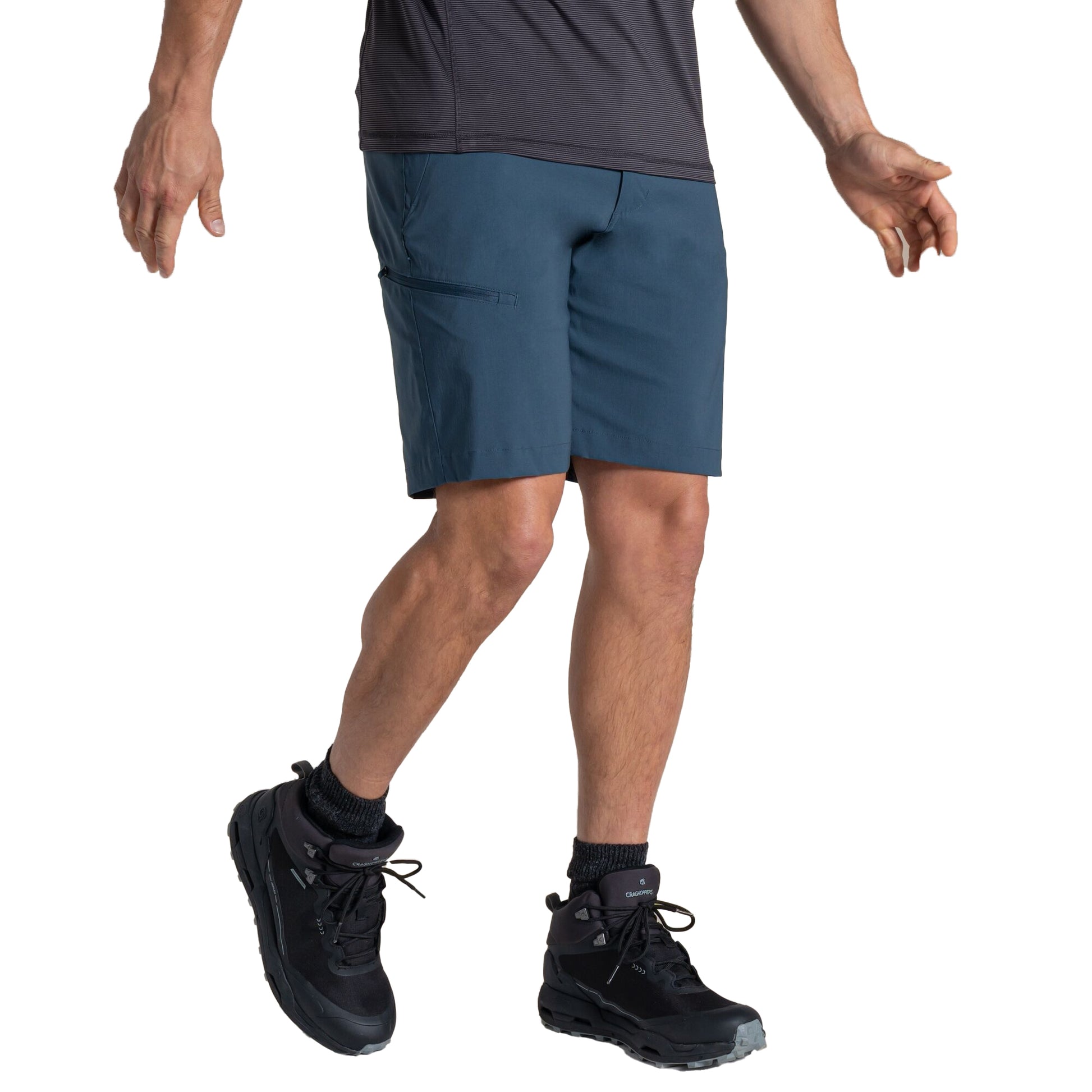 Blue Stone - Side - Craghoppers Mens Kiwi Pro III Casual Shorts