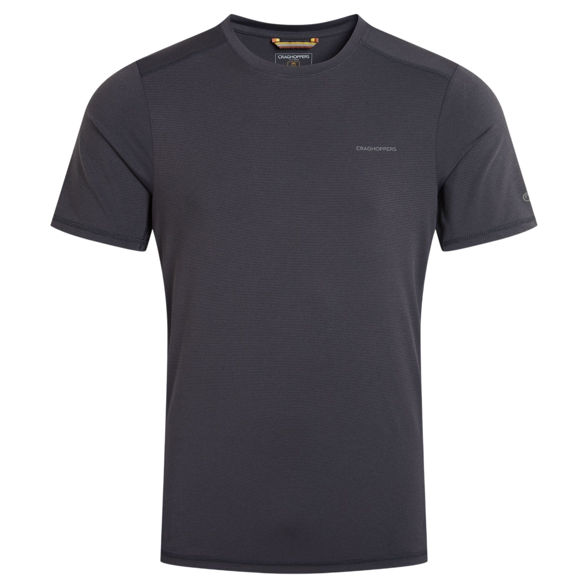 Black - Front - Craghoppers Mens Charon II Reflective Logo T-Shirt