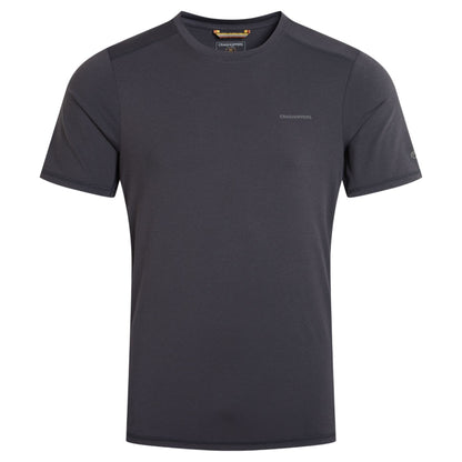 Black - Front - Craghoppers Mens Charon II Reflective Logo T-Shirt