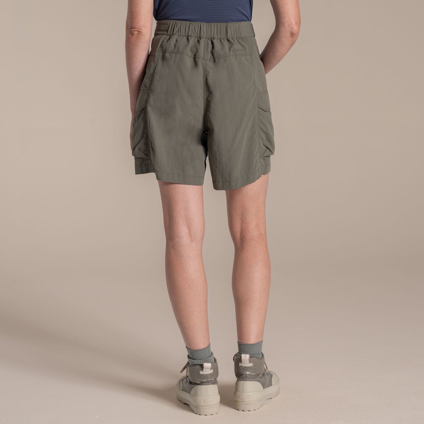 Wild Olive - Back - Craghoppers Womens-Ladies Medina Nosilife Cargo Shorts