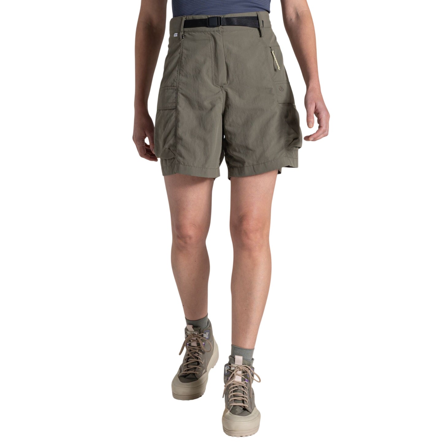 Wild Olive - Side - Craghoppers Womens-Ladies Medina Nosilife Cargo Shorts
