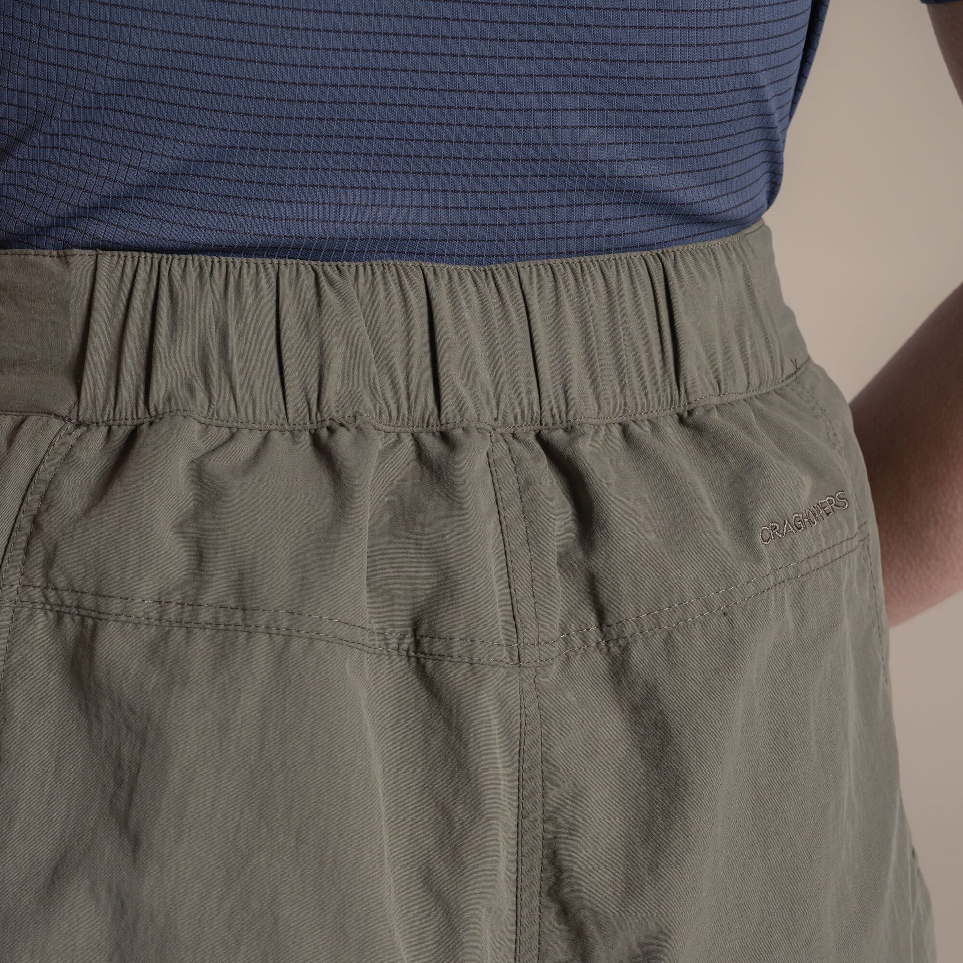 Wild Olive - Pack Shot - Craghoppers Womens-Ladies Medina Nosilife Cargo Shorts