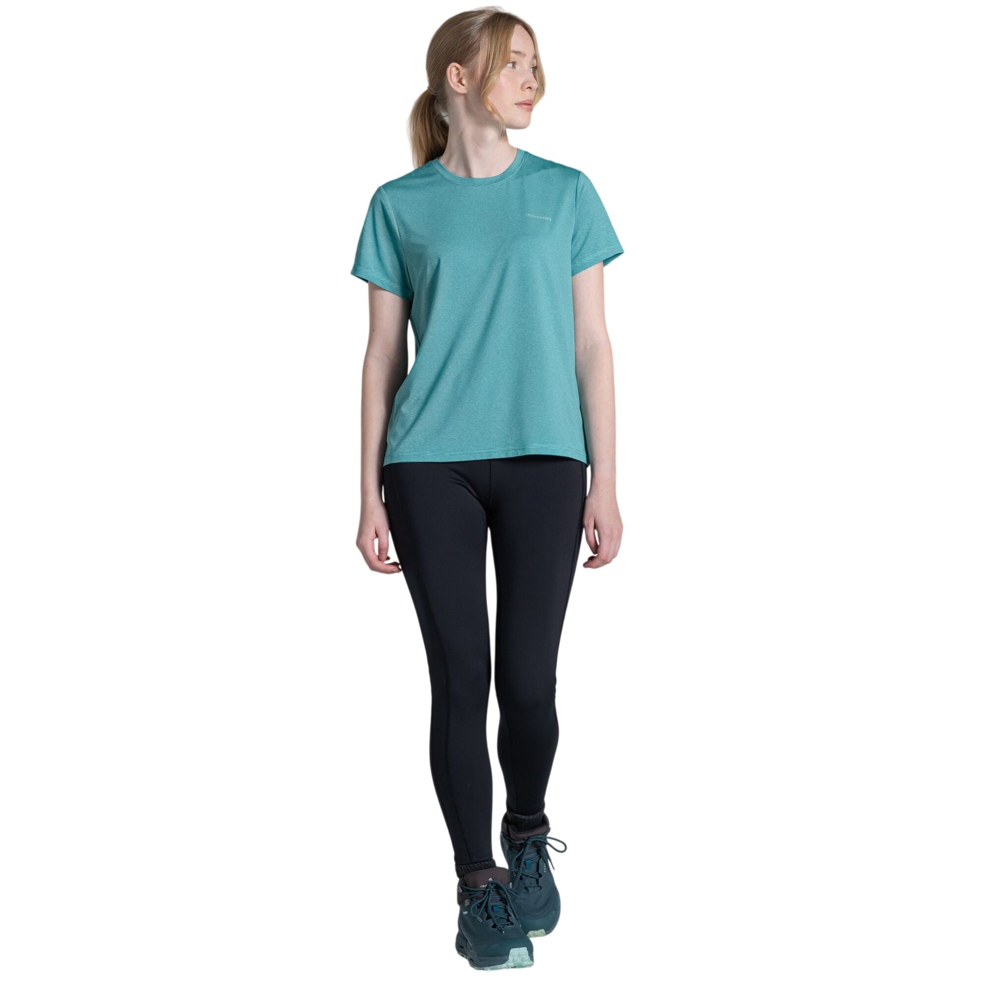 Glazed Aqua - Lifestyle - Craghoppers Womens-Ladies Ellie II Short-Sleeved T-Shirt