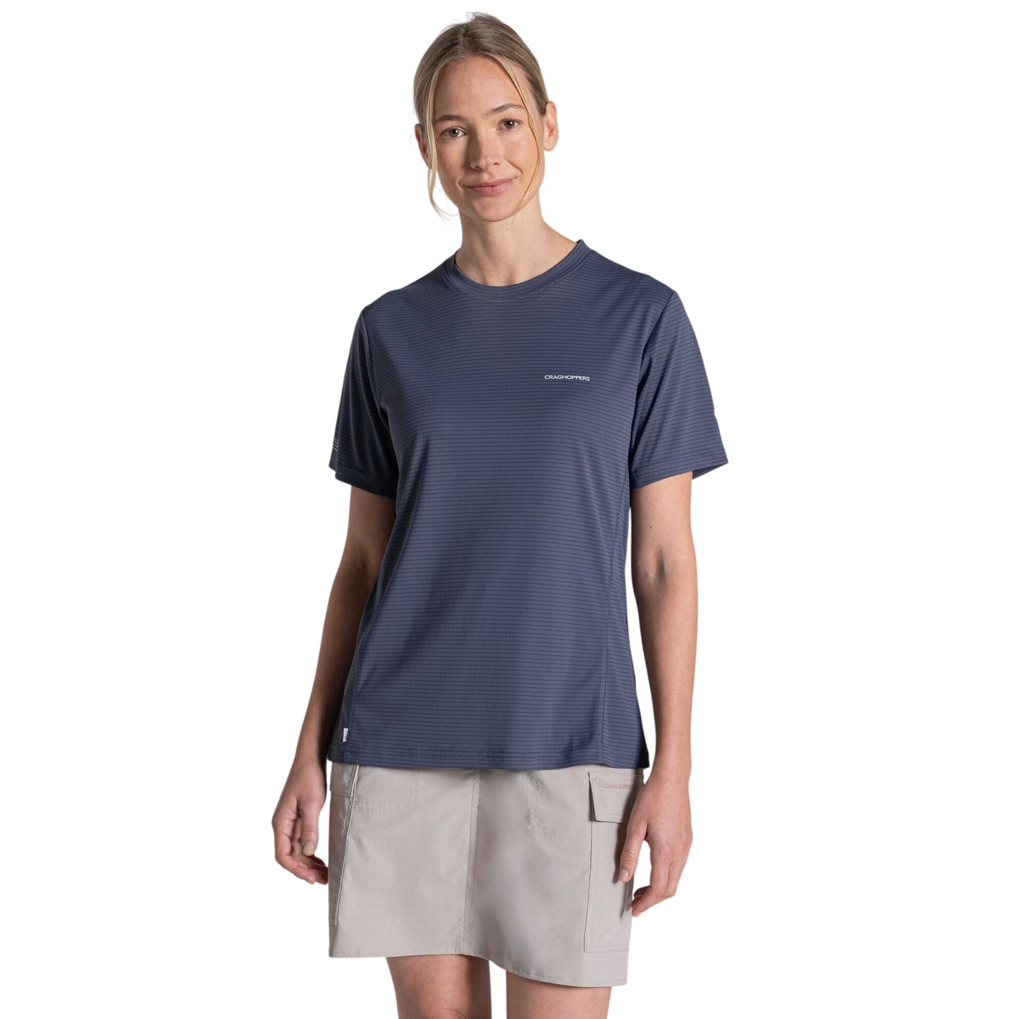 Anthracite - Side - Craghoppers Womens-Ladies Nosilife T-Shirt