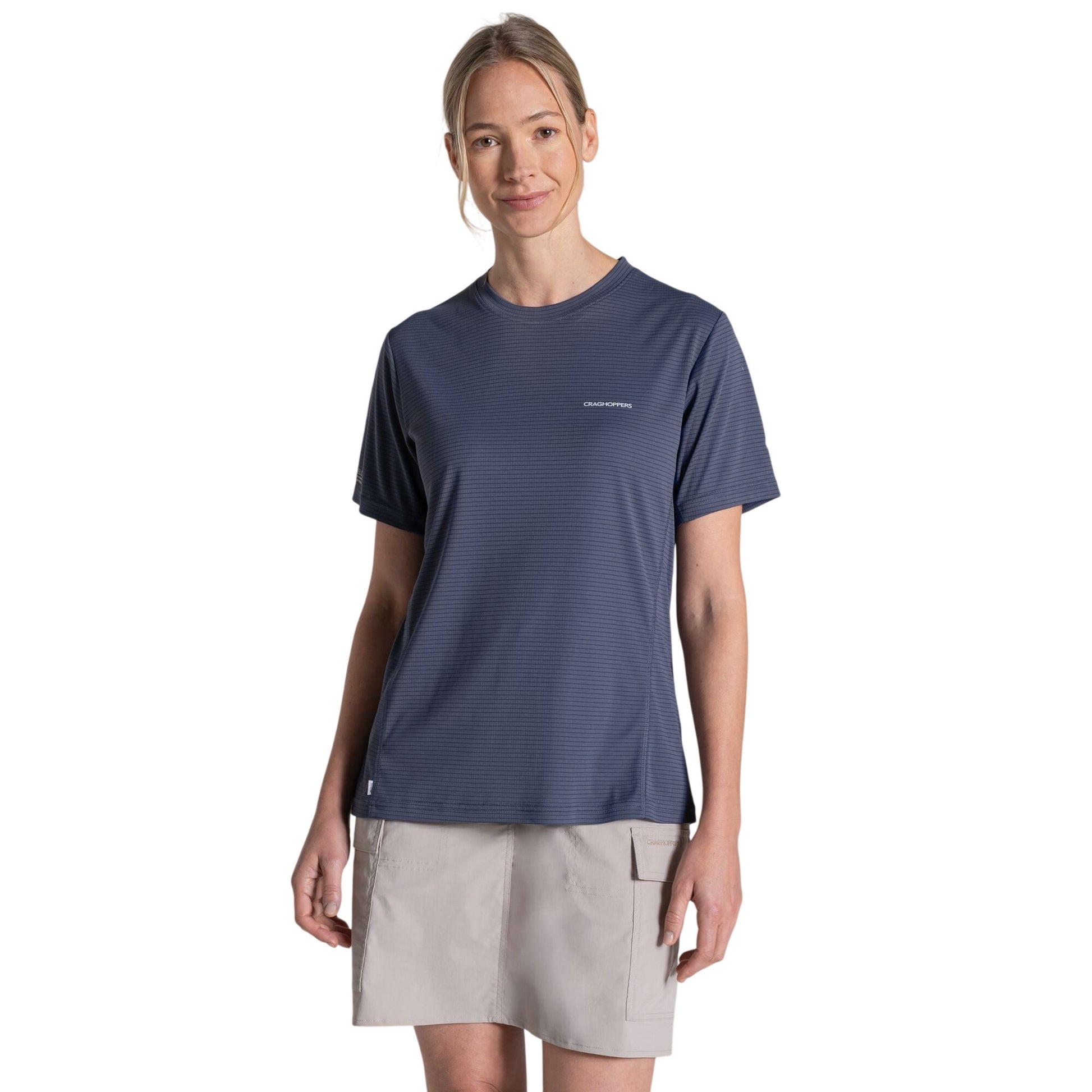 Anthracite - Side - Craghoppers Womens-Ladies Nosilife T-Shirt