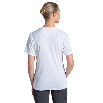 White - Back - Craghoppers Womens-Ladies Nosilife T-Shirt