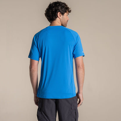 Azure Sky - Back - Craghoppers Mens Nosilife T-Shirt