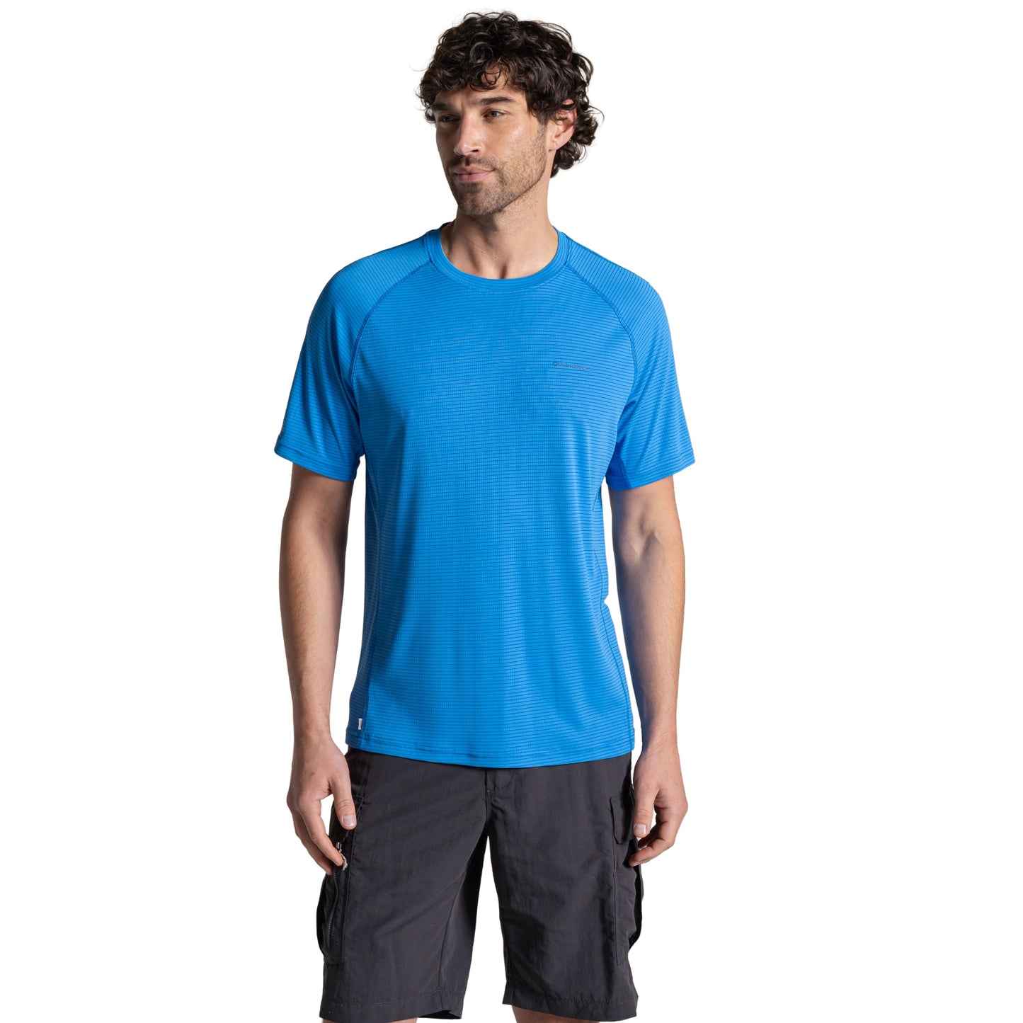 Azure Sky - Side - Craghoppers Mens Nosilife T-Shirt