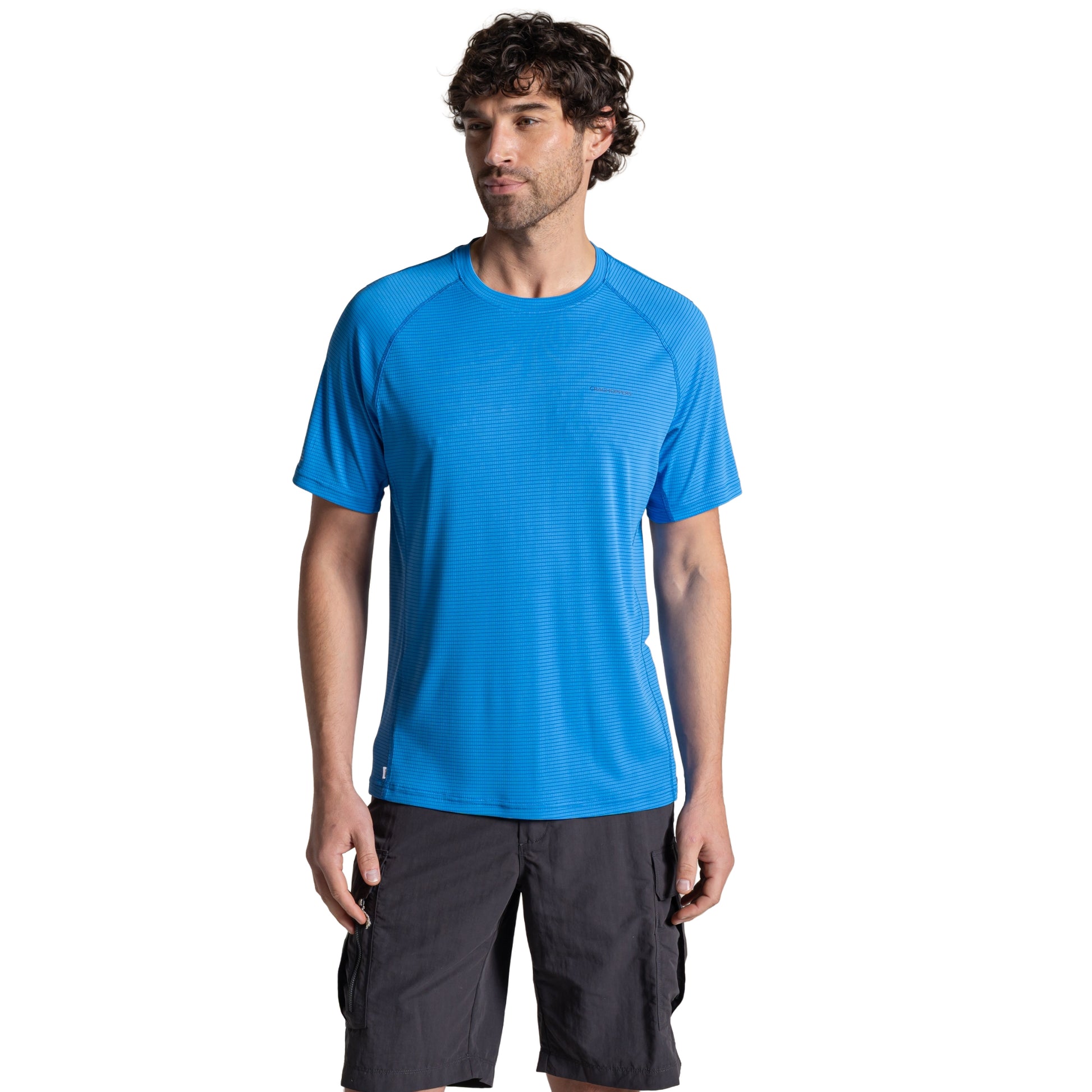 Azure Sky - Side - Craghoppers Mens Nosilife T-Shirt