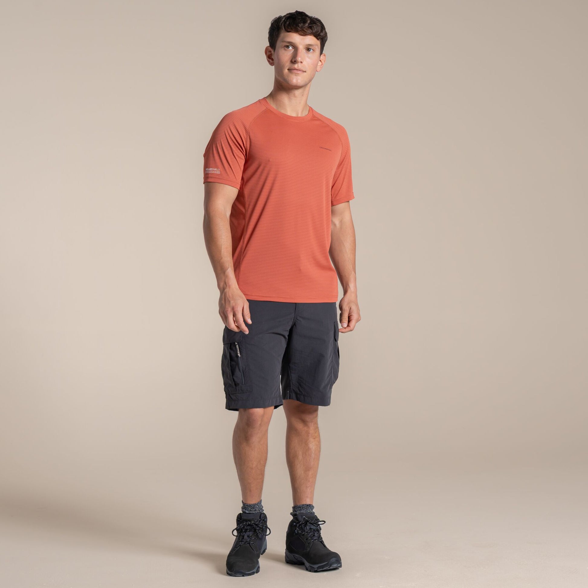 Dark Sahara - Pack Shot - Craghoppers Mens Nosilife T-Shirt