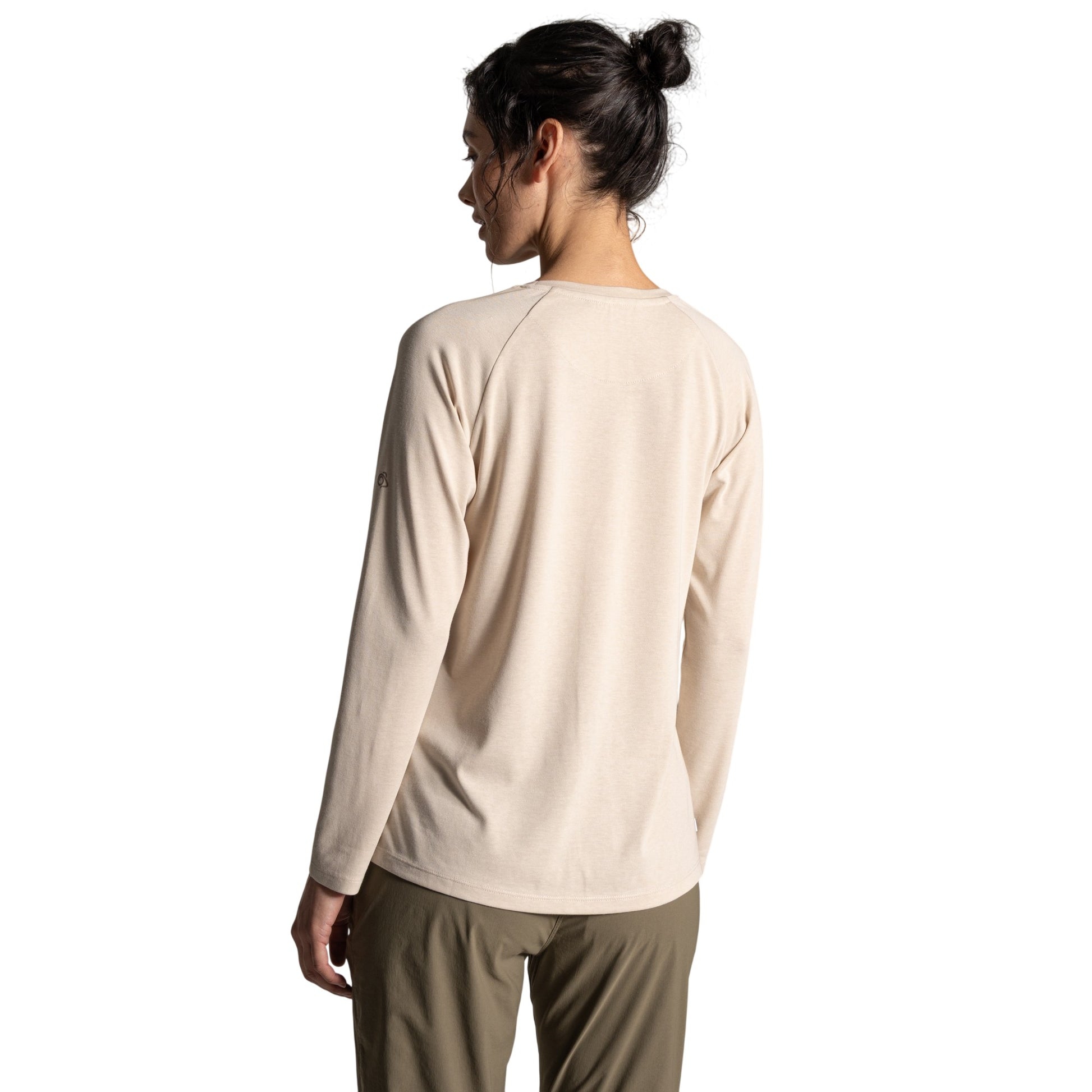 Oyster Marl - Back - Craghoppers Womens-Ladies Nour Nosilife Long-Sleeved T-Shirt