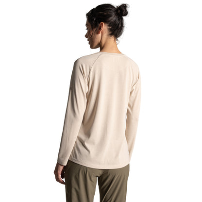 Oyster Marl - Back - Craghoppers Womens-Ladies Nour Nosilife Long-Sleeved T-Shirt