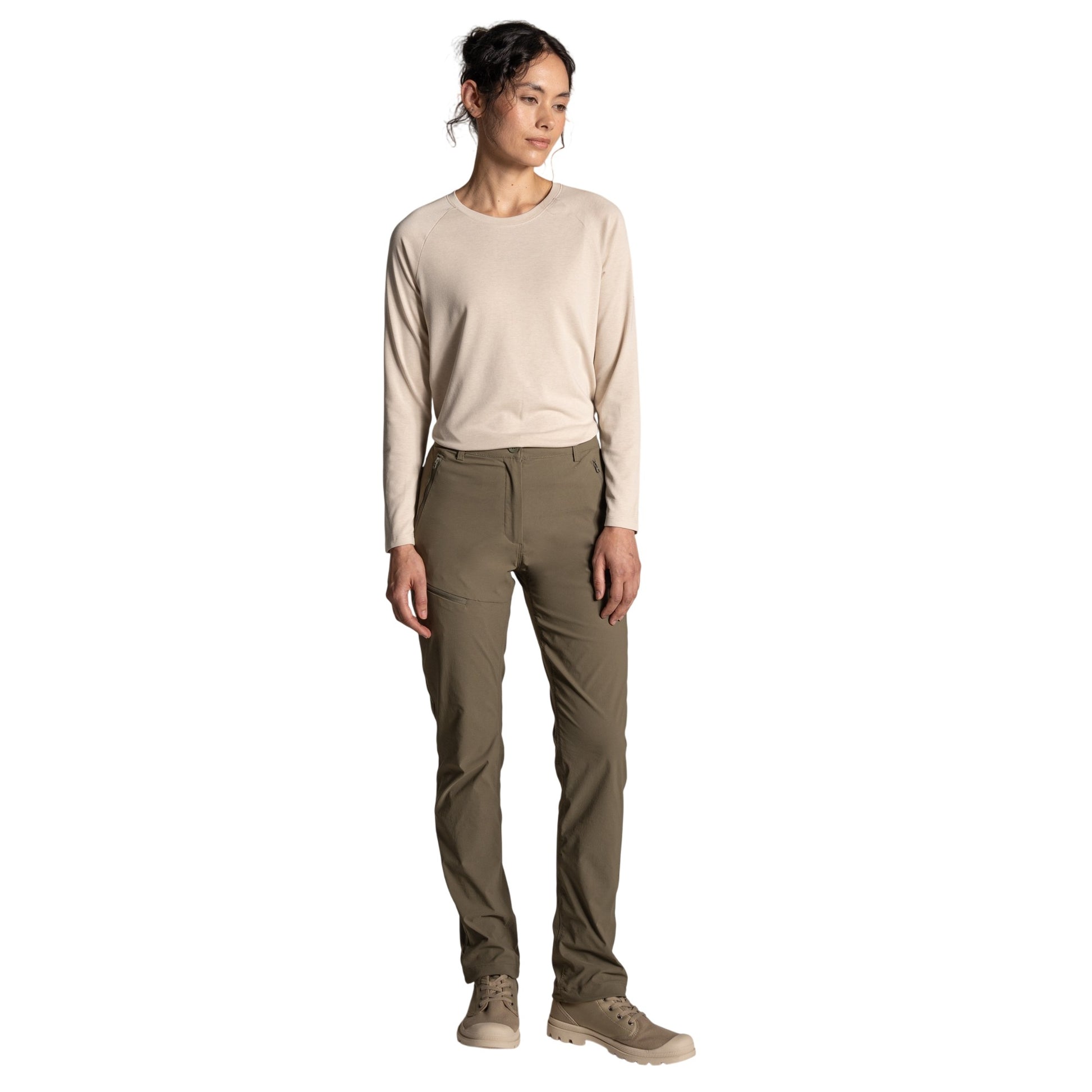 Oyster Marl - Lifestyle - Craghoppers Womens-Ladies Nour Nosilife Long-Sleeved T-Shirt