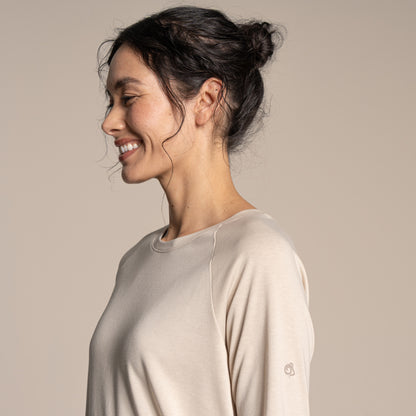 Oyster Marl - Lifestyle - Craghoppers Womens-Ladies Nour Nosilife Long-Sleeved T-Shirt