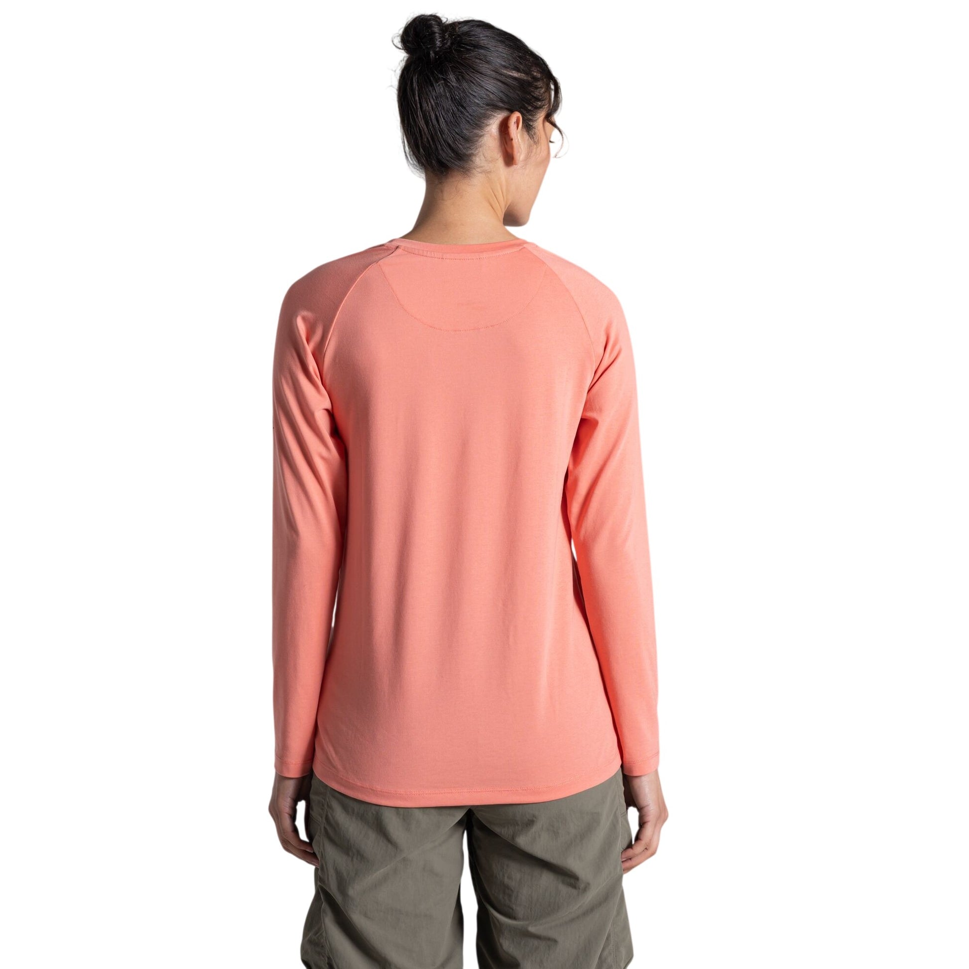 Spiced Apricot - Back - Craghoppers Womens-Ladies Nour Nosilife Long-Sleeved T-Shirt