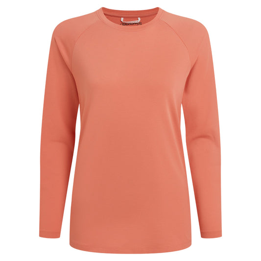 Spiced Apricot - Front - Craghoppers Womens-Ladies Nour Nosilife Long-Sleeved T-Shirt