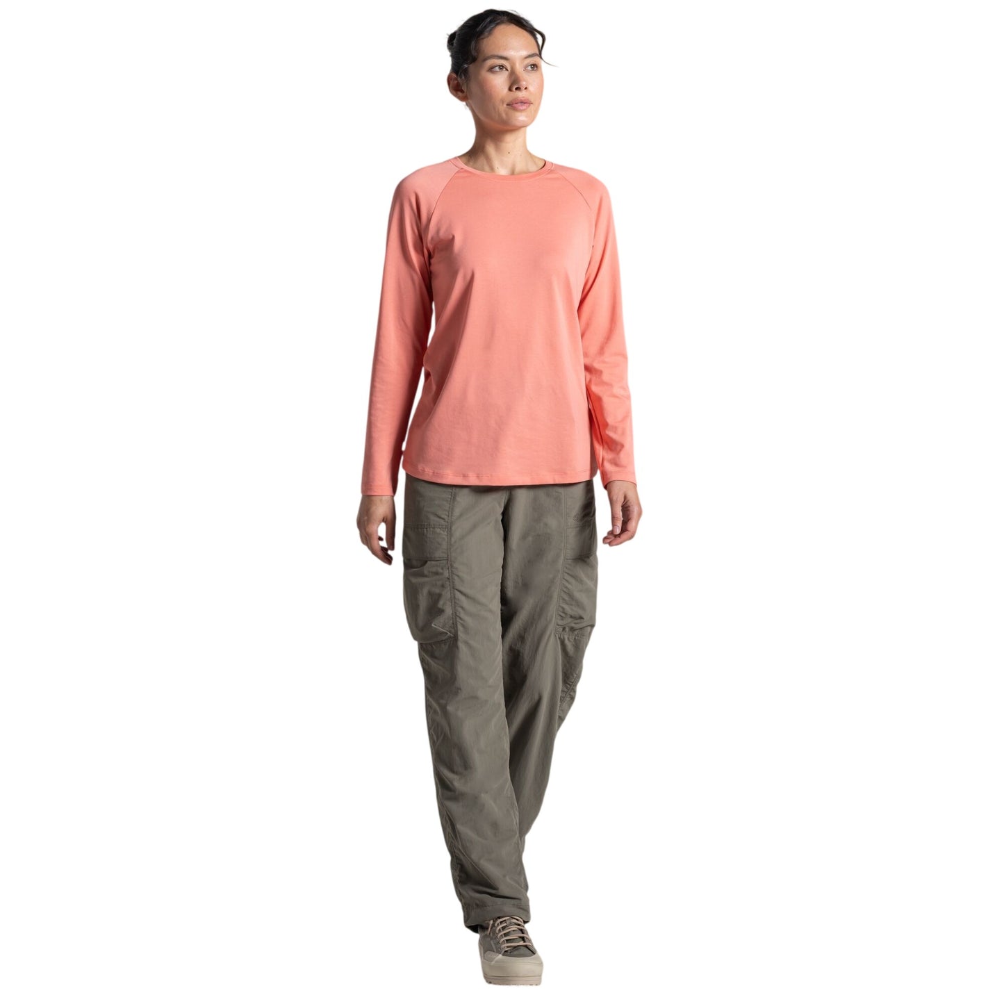 Spiced Apricot - Lifestyle - Craghoppers Womens-Ladies Nour Nosilife Long-Sleeved T-Shirt