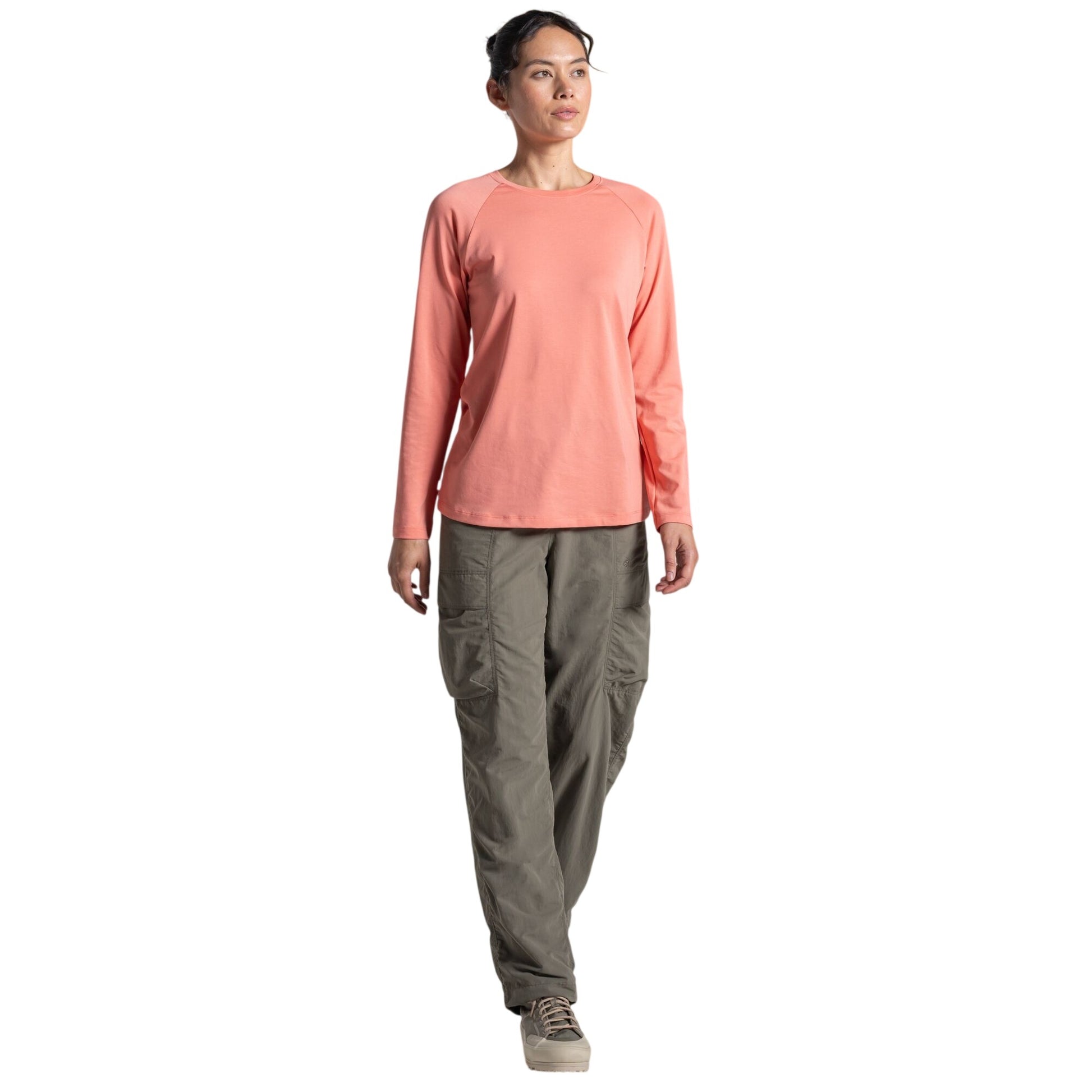Spiced Apricot - Lifestyle - Craghoppers Womens-Ladies Nour Nosilife Long-Sleeved T-Shirt