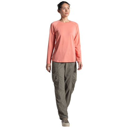 Spiced Apricot - Lifestyle - Craghoppers Womens-Ladies Nour Nosilife Long-Sleeved T-Shirt