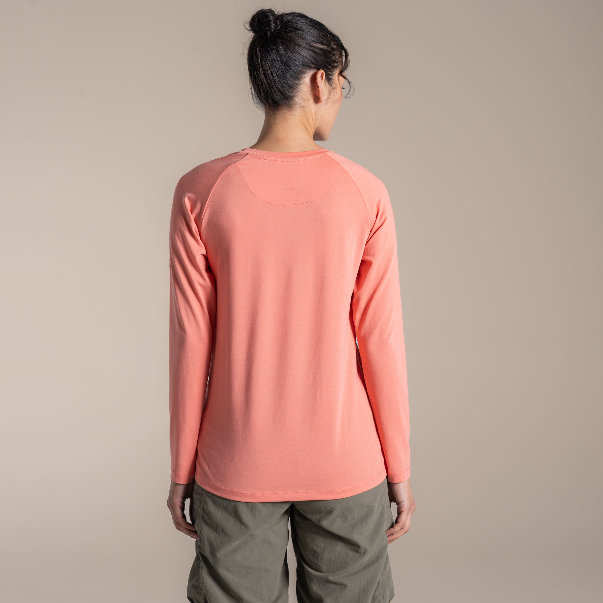 Spiced Apricot - Back - Craghoppers Womens-Ladies Nour Nosilife Long-Sleeved T-Shirt