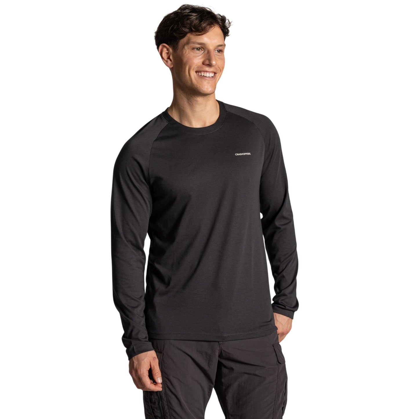 Dark Iron - Back - Craghoppers Mens Nour Nosilife Long-Sleeved T-Shirt