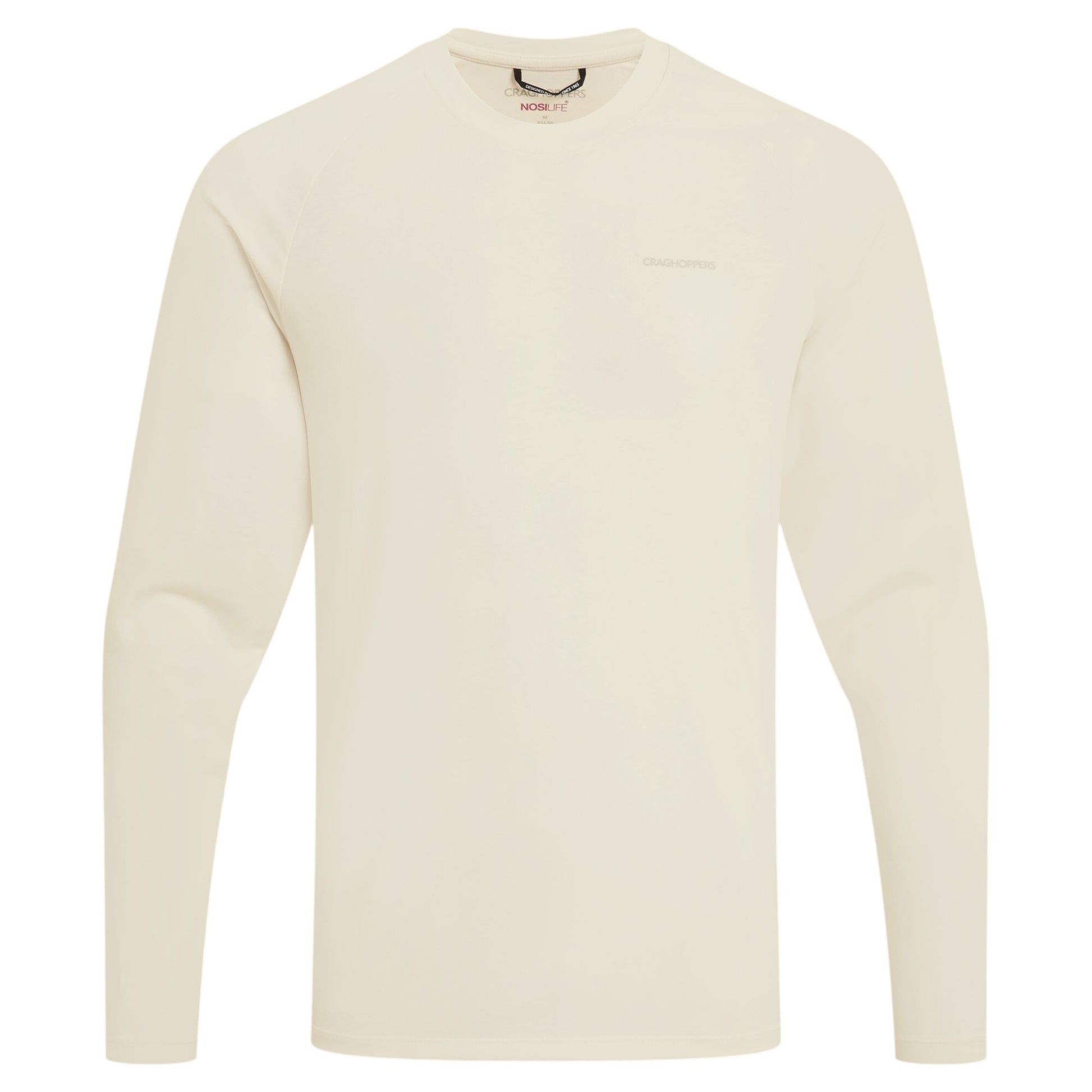Sail White - Front - Craghoppers Mens Nour Nosilife Long-Sleeved T-Shirt