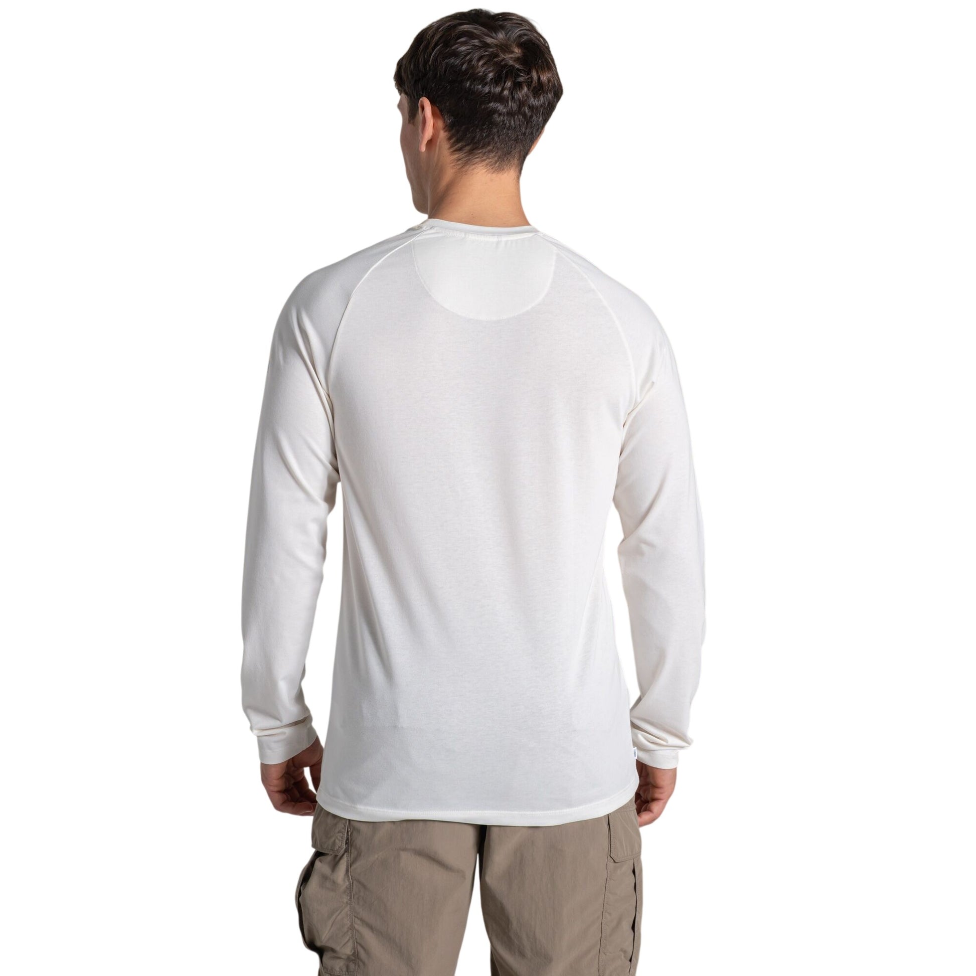 Sail White - Back - Craghoppers Mens Nour Nosilife Long-Sleeved T-Shirt