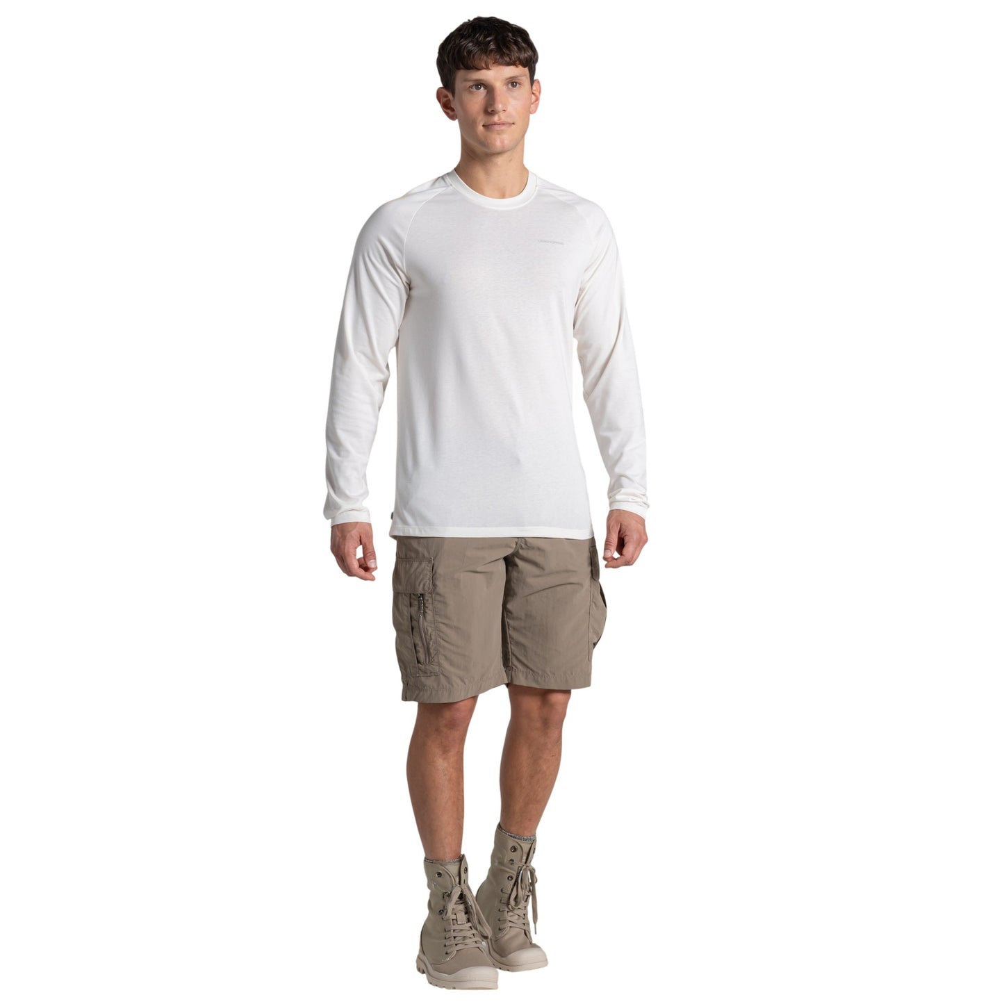 Sail White - Lifestyle - Craghoppers Mens Nour Nosilife Long-Sleeved T-Shirt