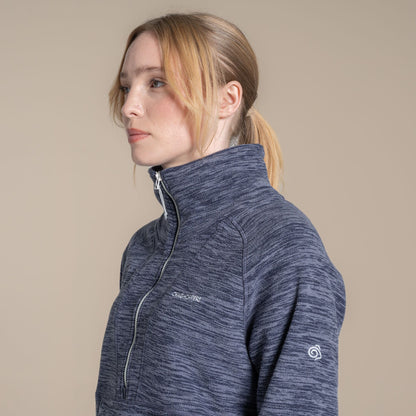 Anthracite - Lifestyle - Craghoppers Womens-Ladies Esk II Half Zip Fleece Top